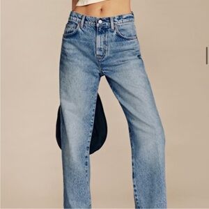 Reformation Blue Straight Leg Jeans with Classic Denim Appeal